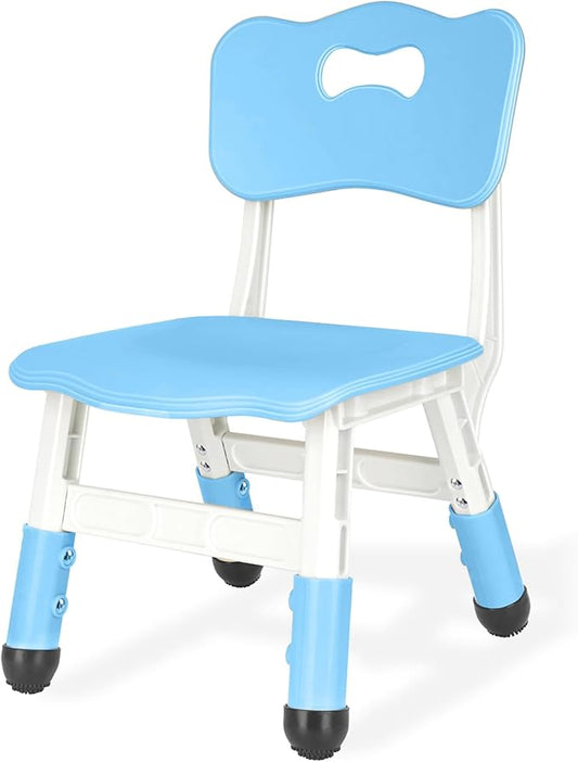 Kids Adjustable Chair with 3 Height Levels Toddler for Desk and Play Indoor Outdoor Activities