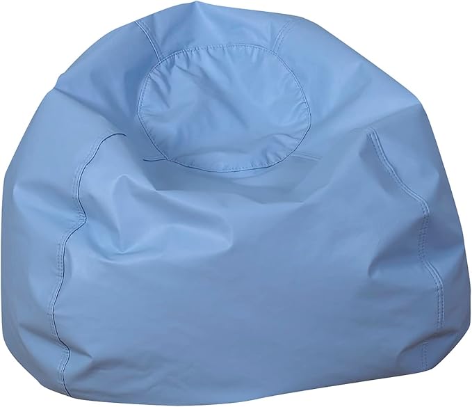 Children's Factory 35" Kids Bean Bag Chairs, Flexible Seating Classroom Furniture, Beanbag Ideal for Boy/Girl Toddler Daycare or Playroom, Sky Blue