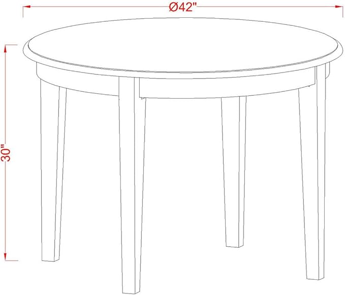 East West Furniture BOAN3-CAP-C 3 Piece Kitchen Table Set for Small Spaces Contains a Round Dining Table and 2 Linen Fabric Dining Room Chairs, 42x42 Inch, Cappuccino