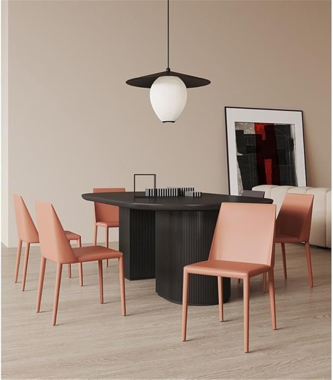 Manhattan Comfort Paris Clay Saddle Leather Dining Chair (Set of 4), Clay
