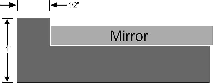 OVALCREST - Oval Wooden Beveled Wall Mirror for Home Decor, Bathroom, Vanity, Bedroom, Living Room, Hallway - London Style (Gold Paint) 13.1 x 17.1