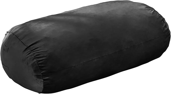 Hobestluk 3FT Bean Bag Chair Large Beanbag with Removable Cover Adult Bean Bag Chair with Portable Handle Desgin for Living Room Bedroom (Black, 3FT)