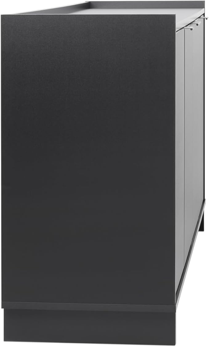 Prepac Simply Modern 4 Door Console Table Storage Cabinet, Buffet Cabinet for Storage and Organization, Modern Side Table with Doors & Shelves, 60”W x 30”H x 16”D, Black