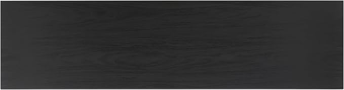 SAFAVIEH Aricia TV Stand for up to 65" Flatscreen – Black, 2 Sliding Doors with Interior Storage, 1 Open Shelf, Entertainment Media Console (MED9633B)
