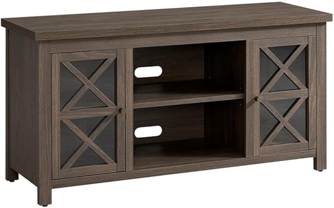 Henn&Hart Rectangular TV Stand for TV's up to 55" in Alder Brown, TV Stands for the Living Room