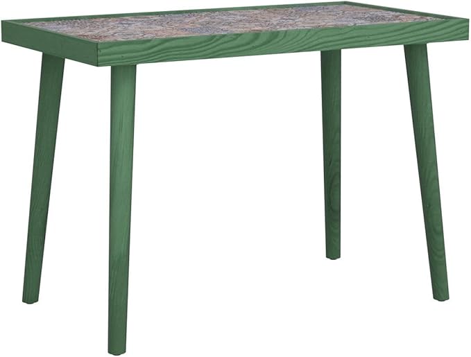 Comfyt Coffee Table, Side Table, End Table, Nightstand Nesting Table Plant Stand Bedside Table Accent Table Home Essentials Wood Tiled Top Rustic Table Ceramic Tiles Mexican Tile Table