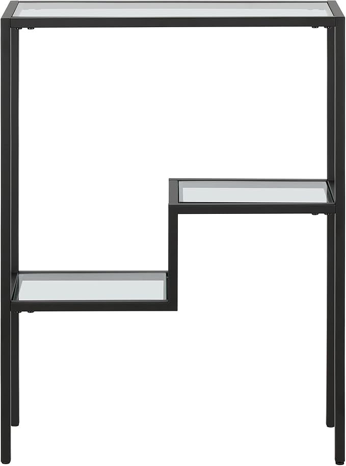 Henn&Hart 22" Wide Rectangular Console Table in Blackened Bronze, Entryway Table, Accent Table for Living Room, Hallway