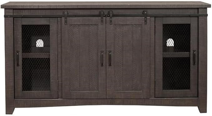 Martin Svensson Home Sierra 65" Solid Wood TV Stand, Grey
