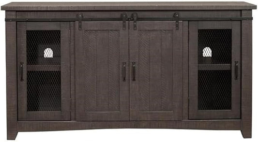 Martin Svensson Home Sierra 65" Solid Wood TV Stand, Grey