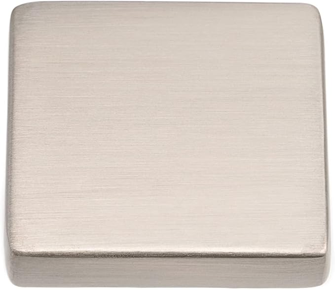 KOOFIZO 30-Pack Solid Square Bar Cabinet Handle - Brushed Nickel Furniture Pull, 6.3 Inch/160mm Screwhole Distance for Kitchen Cupboard Door, Bedroom Dresser Drawer, Bathroom Wardrobe Hardware