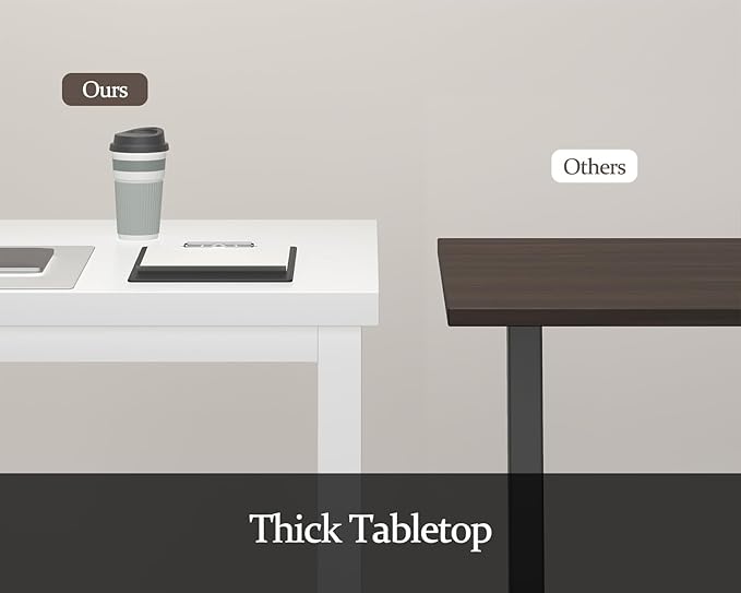 63 Inch Large Computer Desk, Home Office Desk, Modern Desk Table for 2 Person Gaming Computer Desk, Simple Office Desk for Work,Craft,Writing,Studying, Etc., White