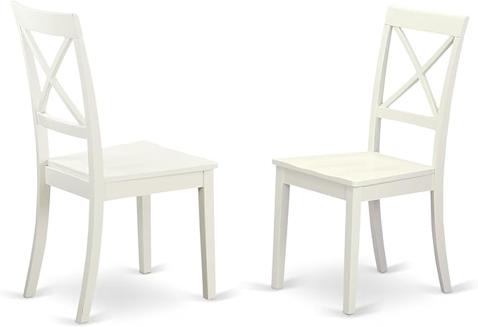 East West Furniture PLQU5-WHI-W 5 Piece Modern Dining Table Set Includes an Oval Wooden Table with Butterfly Leaf and 4 Dining Room Chairs, 42x78 Inch, Buttermilk & Cherry