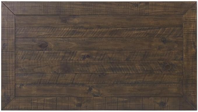 Martin Svensson Home Solid Wood Coffee Table, Black with Brown Top