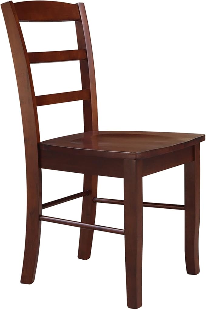International Concepts Madrid Ladder Back Chair, Espresso