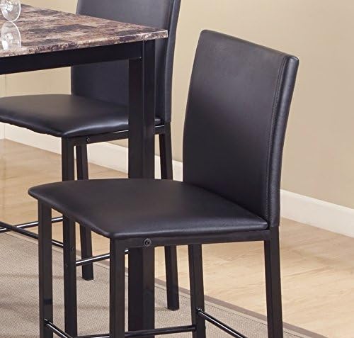 Roundhill Furniture Citico Counter Height Dining Chairs with Metal Frame, Set of 4