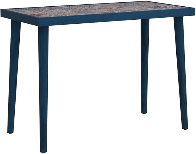 Comfyt Coffee Table, Side Table, End Table, Nightstand Nesting Table Bedside Table Accent Table Home Essentials Wood Tiled Top Rustic Table Ceramic Tiles Mexican Tile Table