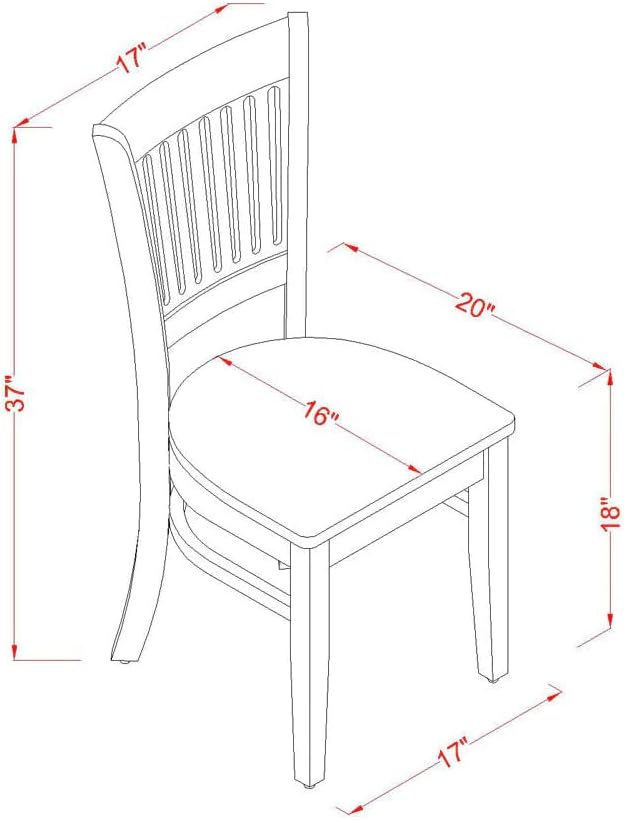 East West Furniture BOVA5-LWH-W 5 Piece Dining Room Furniture Set Includes a Round Kitchen Table and 4 Dining Chairs, 42x42 Inch, Linen White