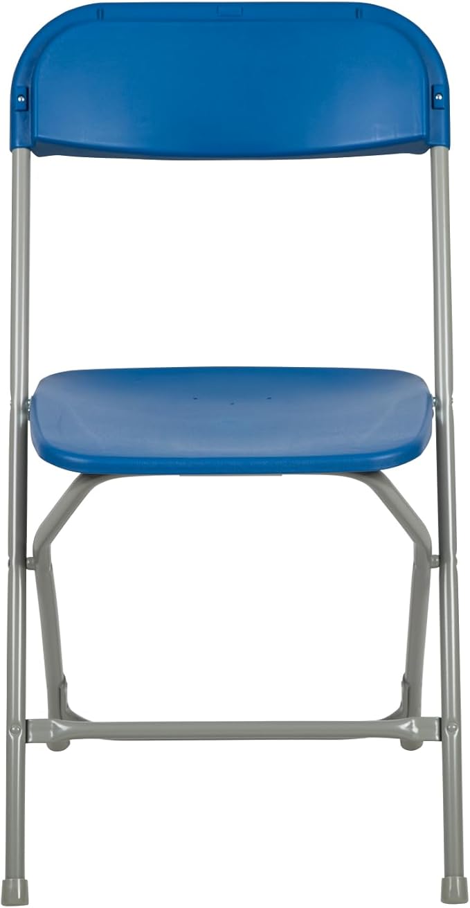 Flash Furniture Hercules Series Plastic Folding Chair - Blue - 6 Pack 650LB Weight Capacity Comfortable Event Chair-Lightweight Folding Chair