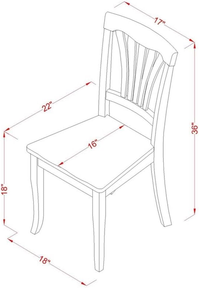 East West Furniture QUAV5-BCH-W 5 Piece Dining Set Includes a Rectangle Dining Room Table with Butterfly Leaf and 4 Kitchen Chairs, 40x78 Inch, Black & Cherry