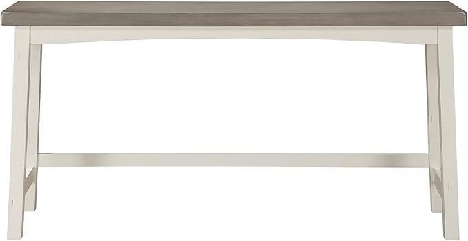 Lexicon Bar Table Set for 3, Small Kitchen Table Set Kitchen Island Table with 3 Saddle Bar Stools, 4 Piece Dining Table Set for Breakfast Nook, Living Room, Apartment, Counter Height, White/Coffee