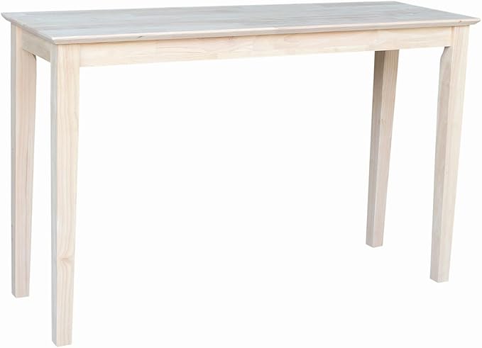 Solid Wood Extended Length Shaker Console Table - 48" Wide