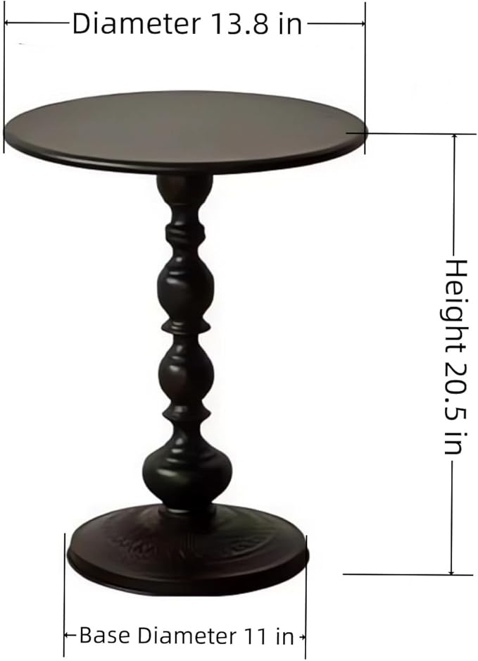 Round Side Table，Accent Table，Small end Table，Living Room Tables，Drink Table，Outdoor Side Table，Bistro Table，Metal Circle Antique Pedestal Round Table