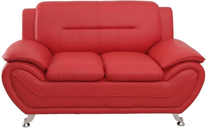 Container Furniture Direct Michael Sofa And Loveseat Red