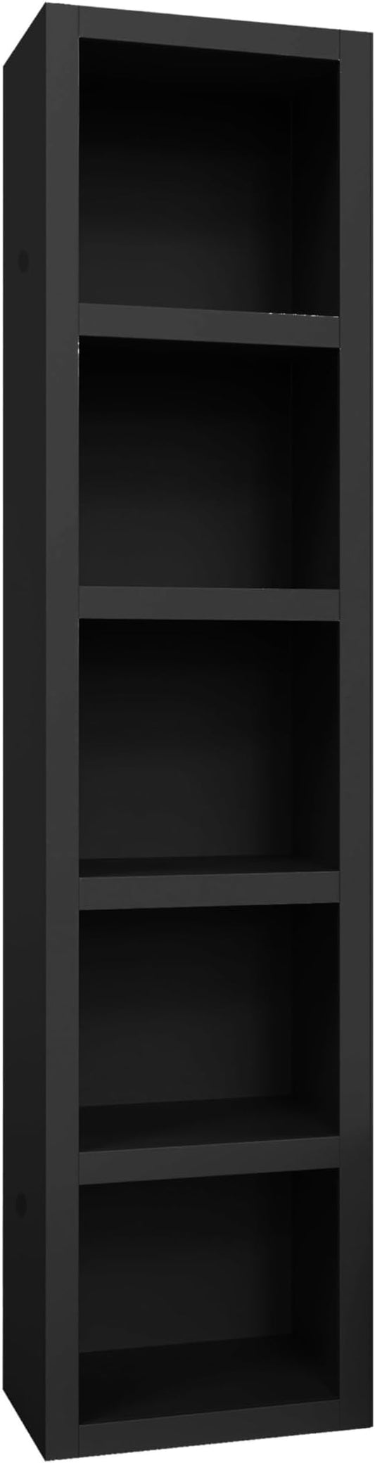 Oakland Living Black 91-in Tall Wooden Bookcase Shelf