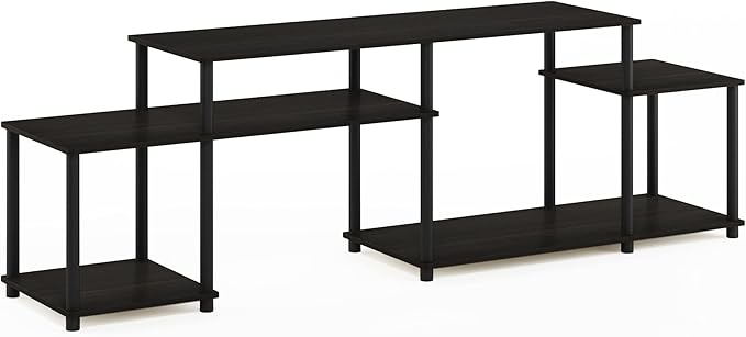 Furinno Turn-N-Tube Handel Stand for TV up to 55 Inch, Espresso