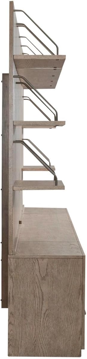Liberty Furniture City Scape Entertainment Center with Piers - Burnished Beige