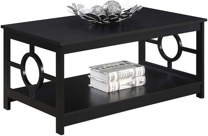 Convenience Concepts Ring Coffee Table, Black