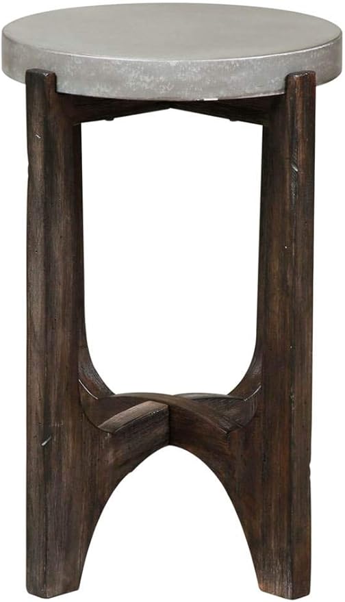 Liberty Furniture INDUSTRIES Cascade Chair Side Table, W16 x D16 x H24, Dark Brown
