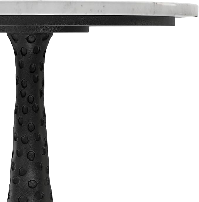 SIMPLIHOME Myles Contemporary Modern 16 inch Wide Metal Side Table in Black for the Living Room and Bedroom