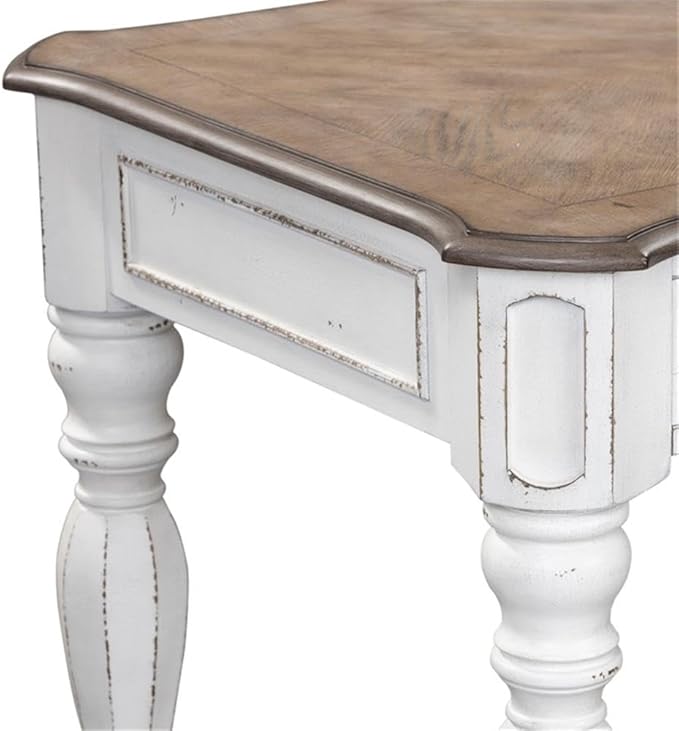 Liberty Furniture Industries Magnolia Manor Lift Top Writing Desk, W56 x D28 x H30, White