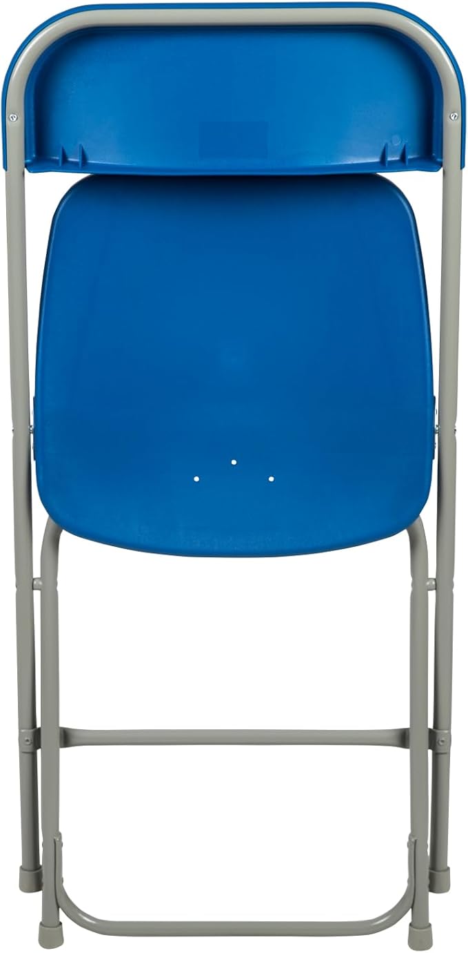 Flash Furniture Hercules Series Plastic Folding Chair - Blue - 6 Pack 650LB Weight Capacity Comfortable Event Chair-Lightweight Folding Chair