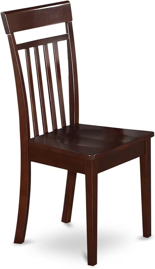 East West Furniture DOCA5-MAH-W 5 Piece Dining Room Table Set Includes a Rectangle Wooden Table with Butterfly Leaf and 4 Kitchen Dining Chairs, 42x78 Inch, Mahogany