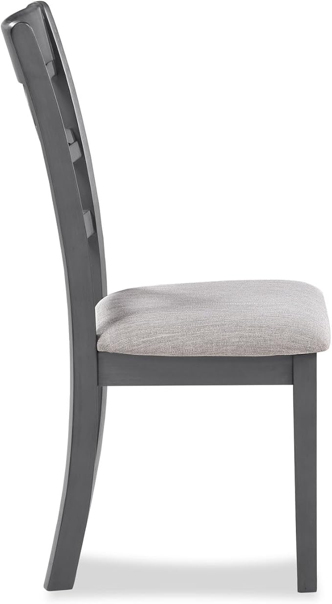 New Classic Furniture Cori 5-Piece Round Dining Set with 1 Table and 4 Chairs, Gray
