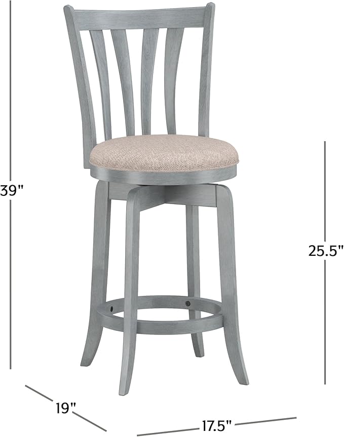 Hillsdale Furniture Hillsdale Savana Swivel Counter Stool, Blue