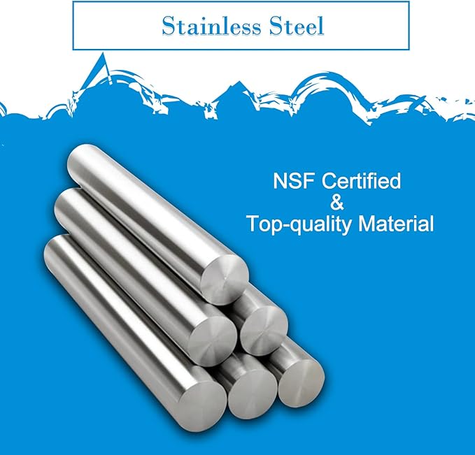 12''x36'' - 2PACKS Wall Mounted Stainless Steel Shelf NSF Commercial Metal Wall Mount Floating Shelving for Kitchen, Restaurant, Food Truck,Garage,Washrooms,Home&Hotel