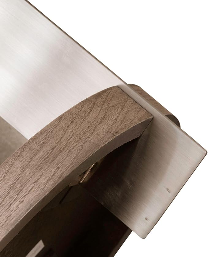 Liberty Furniture Harlow Living Room Chairside Table - Sandstone & Satin Nickel