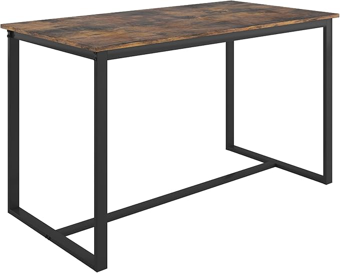 Ball & Cast 5 Pieces Dining Table Set with 4 Chairs,Kitchen Table and Chairs for 4 W/ 47.2" Rectangle Desk,Living Room Furniture W/Backrest,for Small Space,Brown