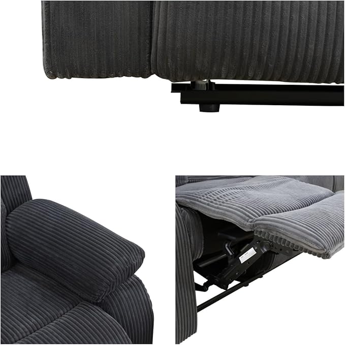 Recliner Chair, Recliner Home Theater Seating, Electric Reclining Chair for Adult, Breathing Chair for Living Room, Dark Grey