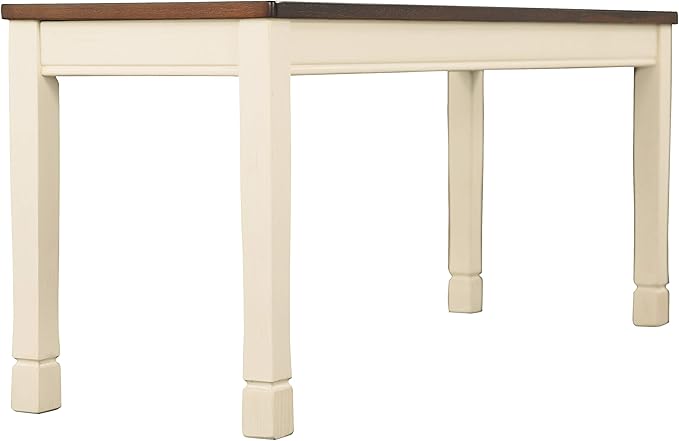 Signature Design by Ashley WhiteOwing Bench, 44.25" W x 16.25" D x4.25 H, White