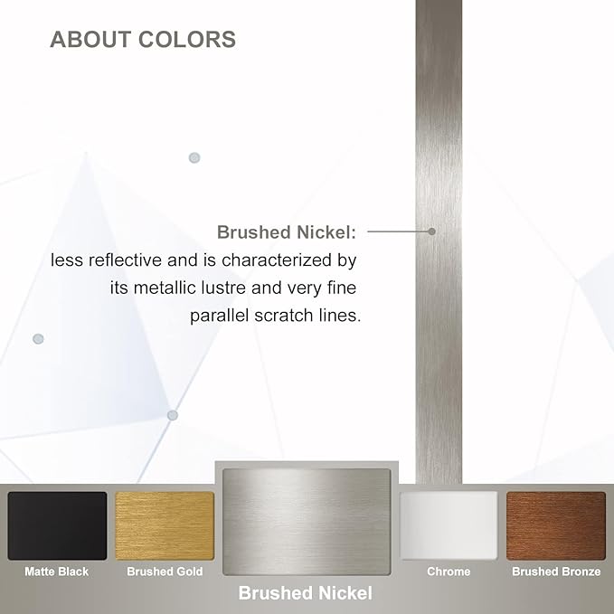 ANDY STAR Wall Mirror Brushed Nickel for Bathroom, 30x36 Rounded Rectangle Mirror with Stainless Steel Silver Metal Frame, Modern Bathroom Vanity Mirror