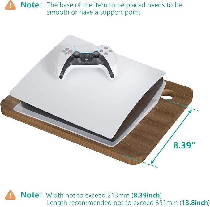 WALI Floating TV Shelves for Wall, Projector Shelf Holds Up to 22lbs, Wooden Wall Mounted Shelves for DVD Players, Cable Boxes, Game Consoles, Living Room Decor Accessories (CS201N), 1 Shelf, Wood