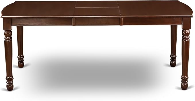 East West Furniture DOIP9-MAH-W 9 Piece Dining Room Furniture Set Includes a Rectangle Wooden Table with Butterfly Leaf and 8 Kitchen Dining Chairs, 42x78 Inch, Mahogany