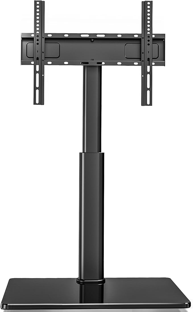 Swivel TV Floor Stand for 32-65 Inches TVs, 8 Level Height Adjustable Corner Small TV Stand Mount for Living Room/Bedroom, Holds up to 88 lbs,MAX VESA 400x400mm,Black