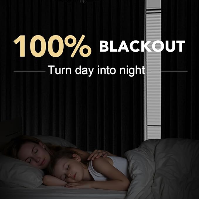H.VERSAILTEX Linen Blackout Curtains Durable Thick Textured Linen Look 100% Blackout Patio Door Curtain Anti Rust Grommet Extra Wide Sliding Door Curtain Panel, W100 x L84 inch - Pure White