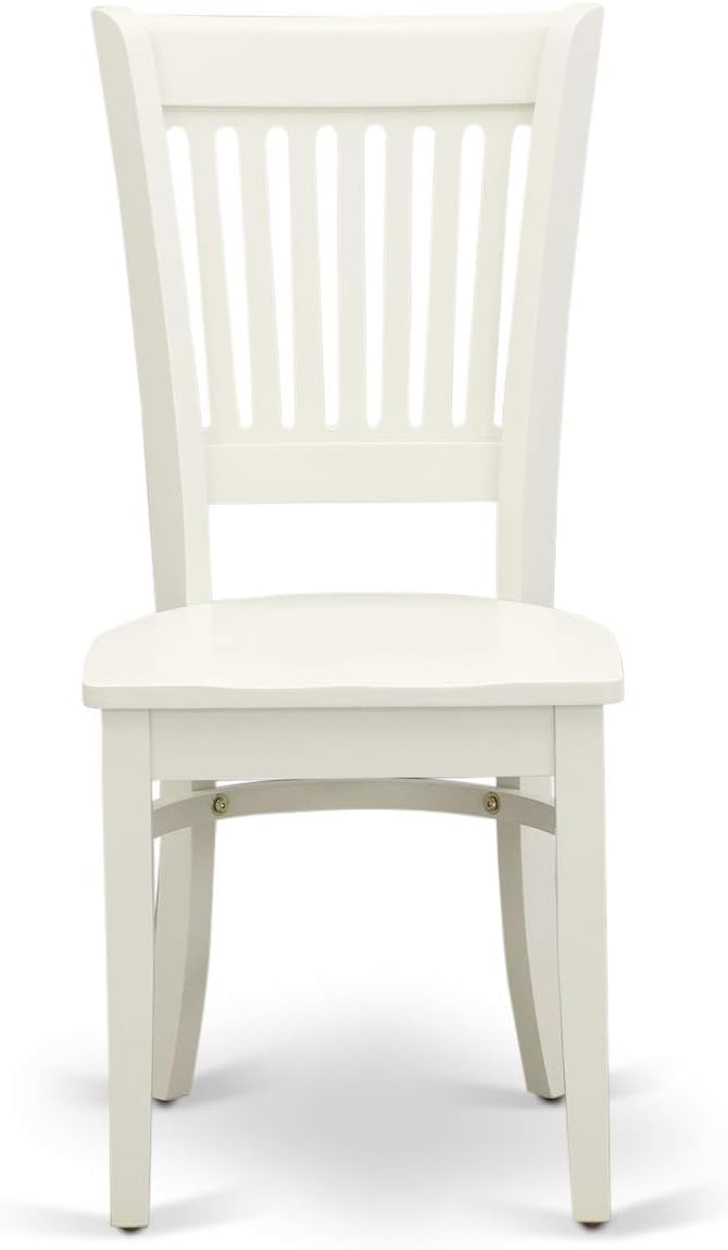 East West Furniture NDVA3-LWH-W 3 Piece Modern Dining Table Set Contains a Rectangle Wooden Table with Dropleaf and 2 Dining Chairs, 30x48 Inch, Linen White