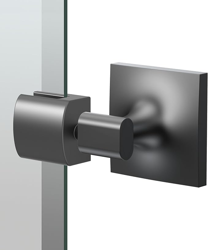 Gatco 5589MXSM Waterline Frameless Rectangle Mirror, 24 Inch, Matte Black